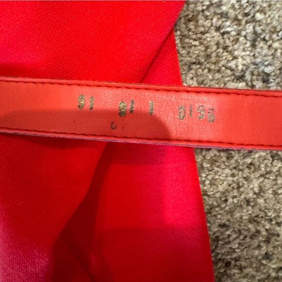 Vintage Cheekaberry Red Belted Wool-Blend Dress | Size 16 Vintage ~Modern 12/14 - Picture 9 of 14